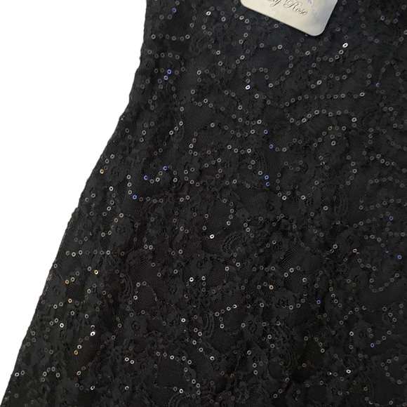 Lily Rose NWT Black Sequin Dress Small - Picture 5 of 8